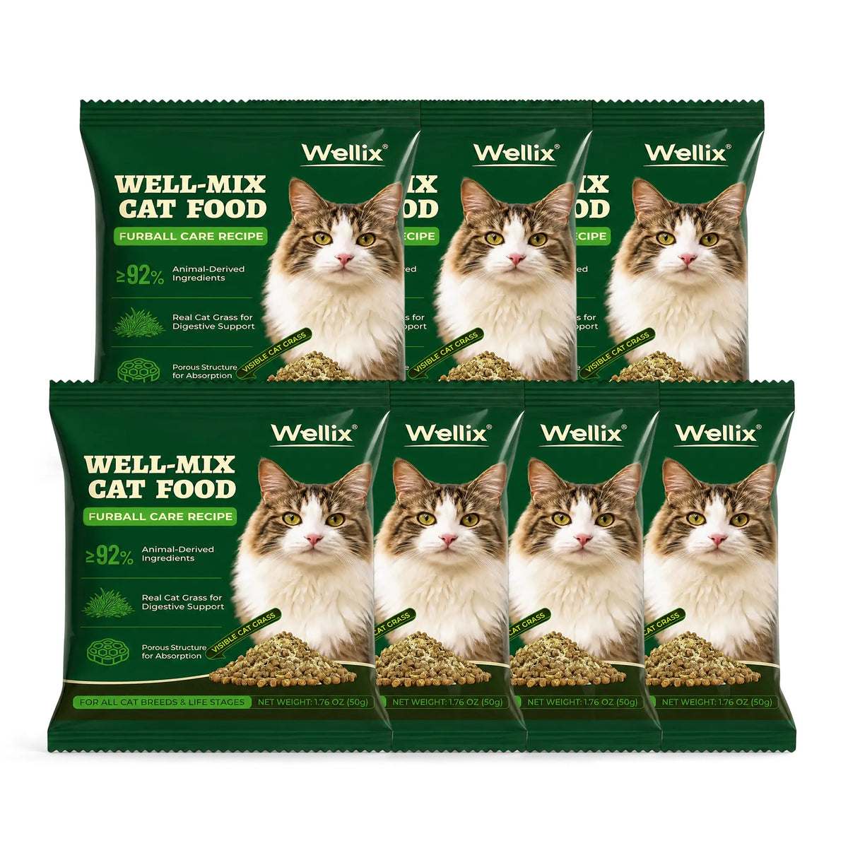 Wellix 63.5Oz Hairball Control Cat Food, High Protein Grain Free Dry Cat Food with Fresh Chicken, Fresh Bone-In Chicken & Chicken Liver, No Artificial Attractants